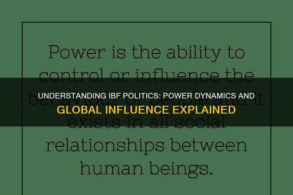 what is the ibf politics