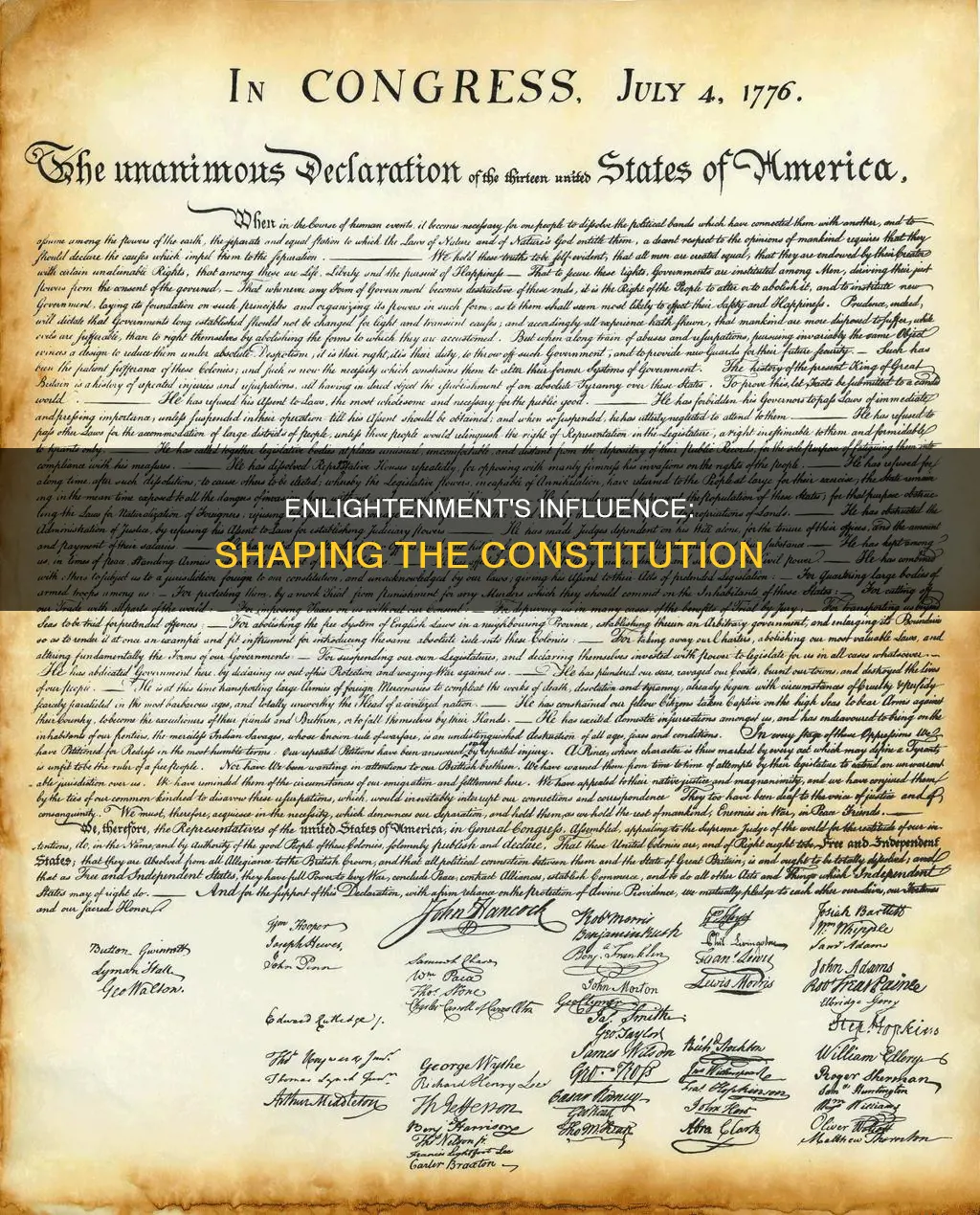what is the impact of the enlightenment on the constitution