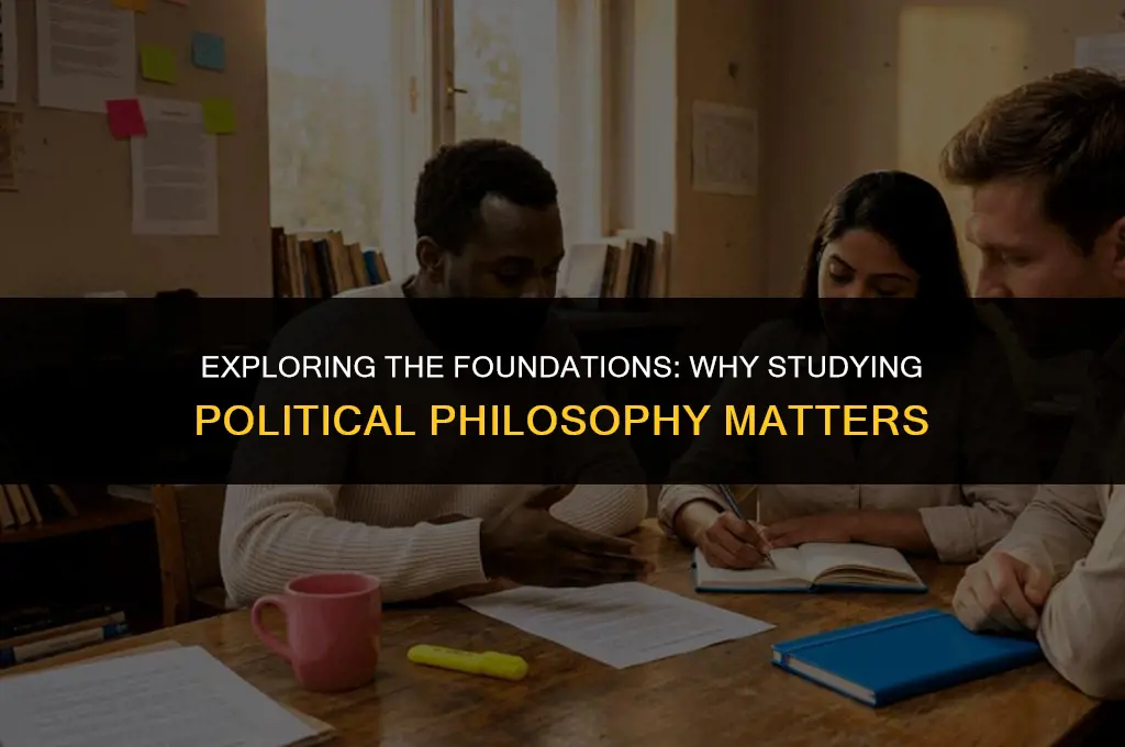 what is the importance of studying political philosophy
