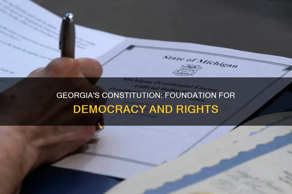 what is the importance of the constitution in georgia