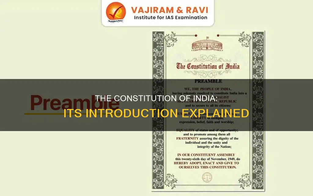 what is the introduction of the constitution of india called