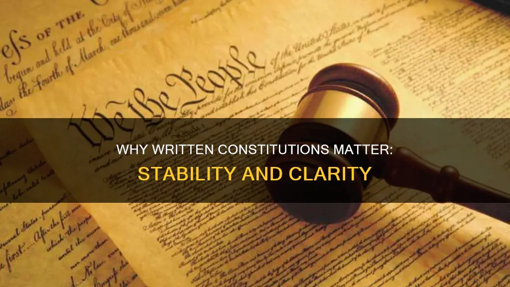 what is the justification for a written constitution