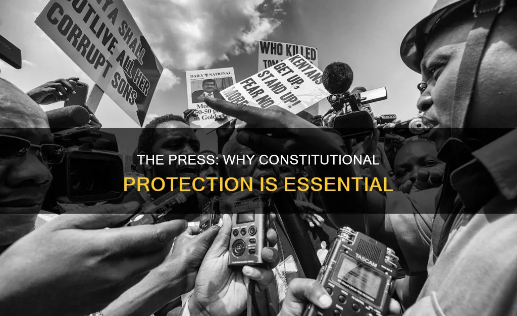 what is the justification for constitutionally protecting the press