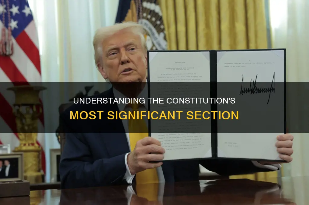 what is the largest part of the constitution