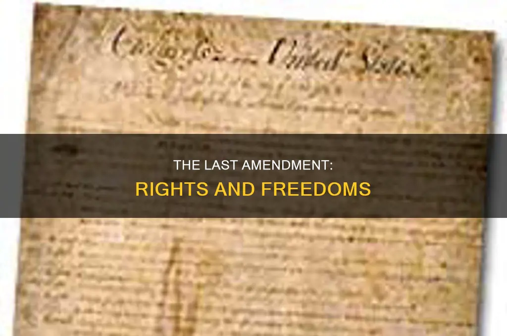 what is the last amendment in the bill of rights