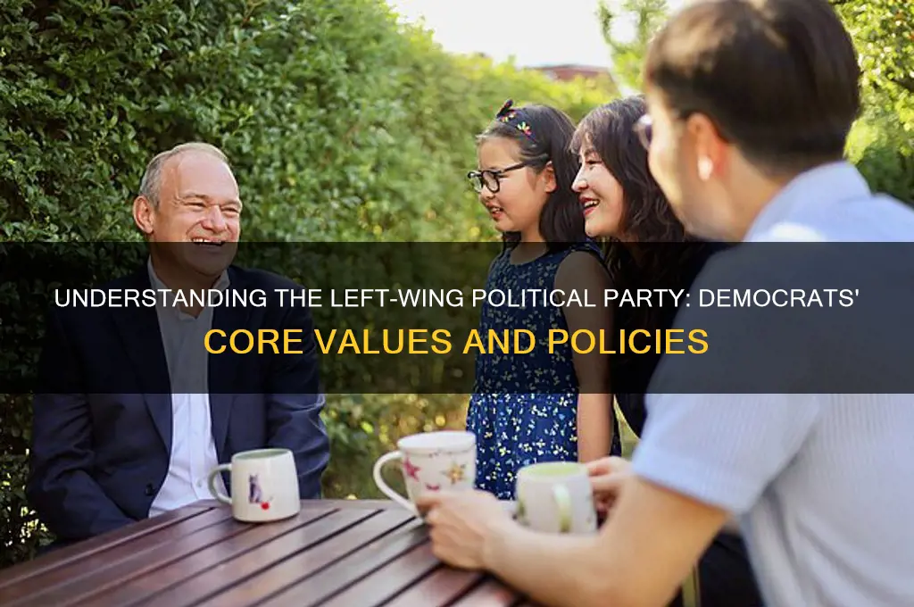 what is the left wing political party or democrat