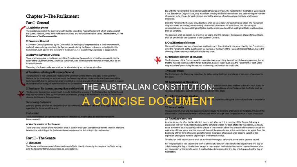 what is the length of the australian constitution