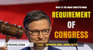 Congressional Requirements: Constitutional Essentials