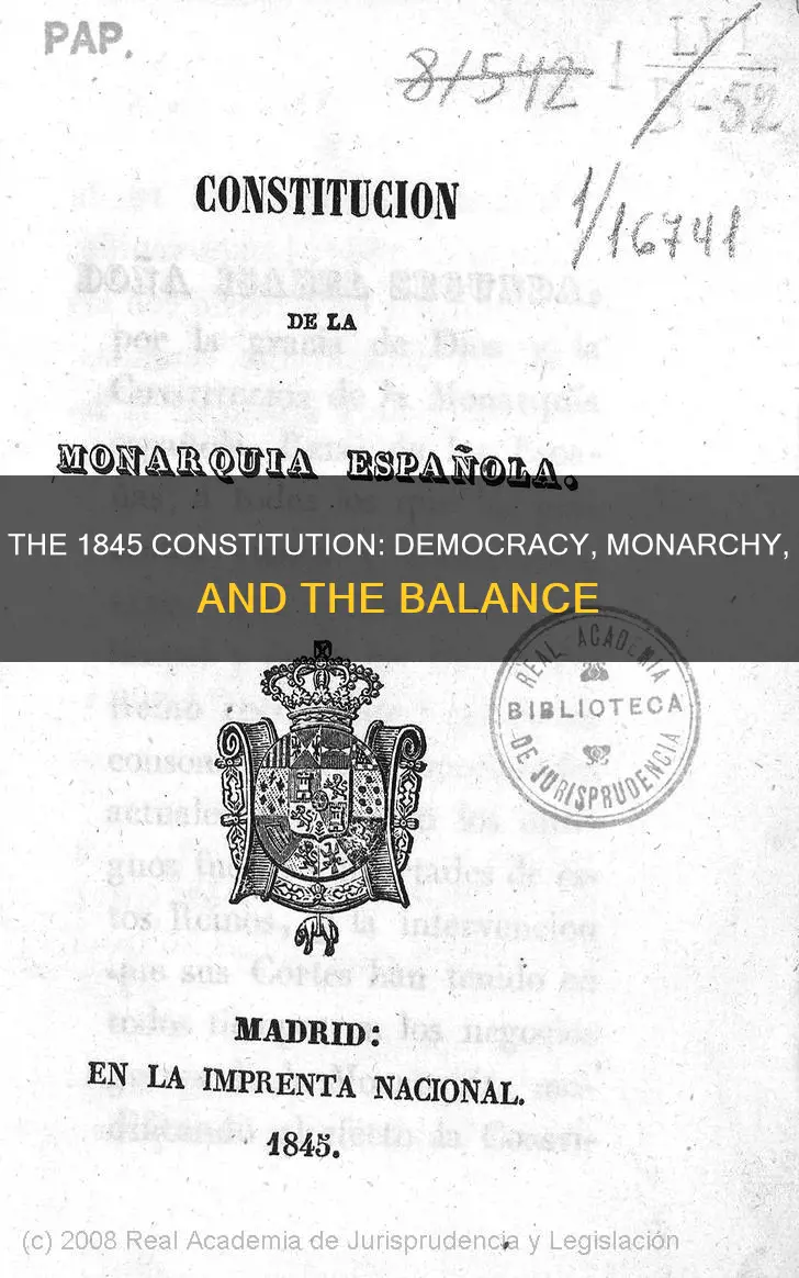 what is the main idea of the 1845 constitution