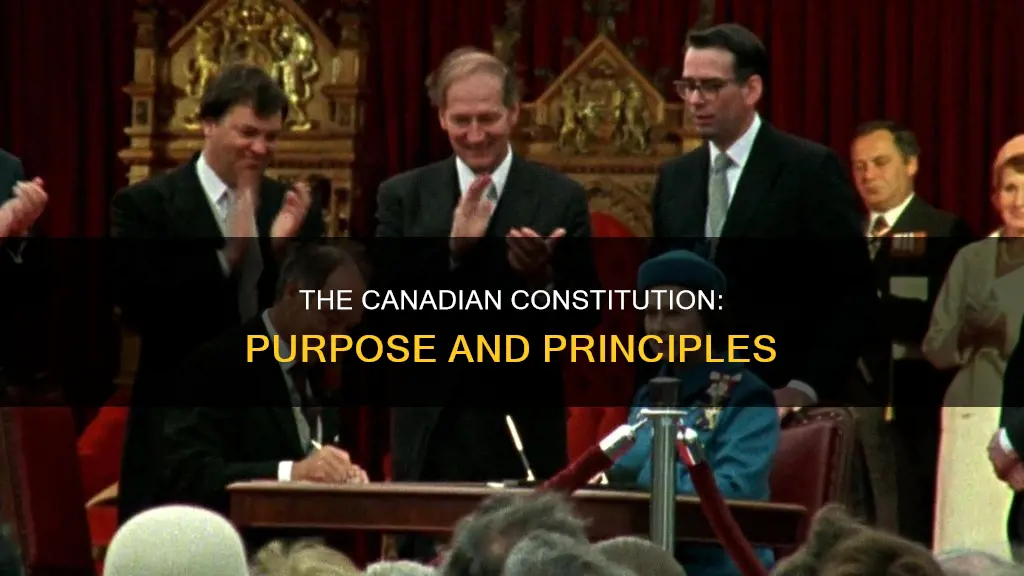 what is the main purpose of the canadian constitution