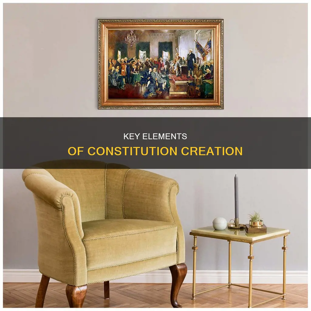 what is the major parts of creating the constitution