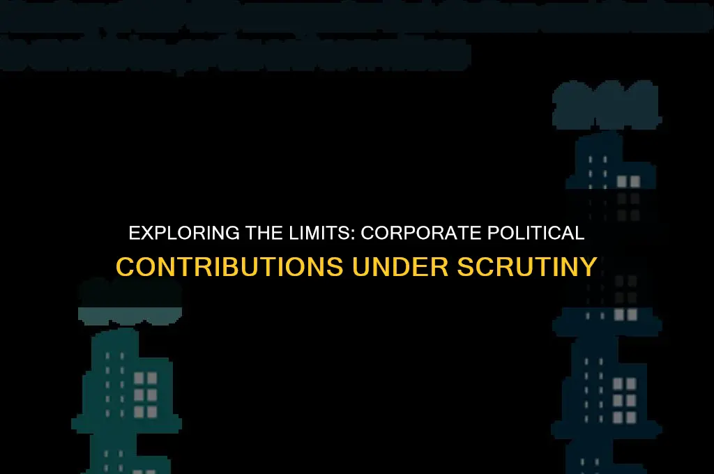 what is the maximum can coporations can contribute to politics