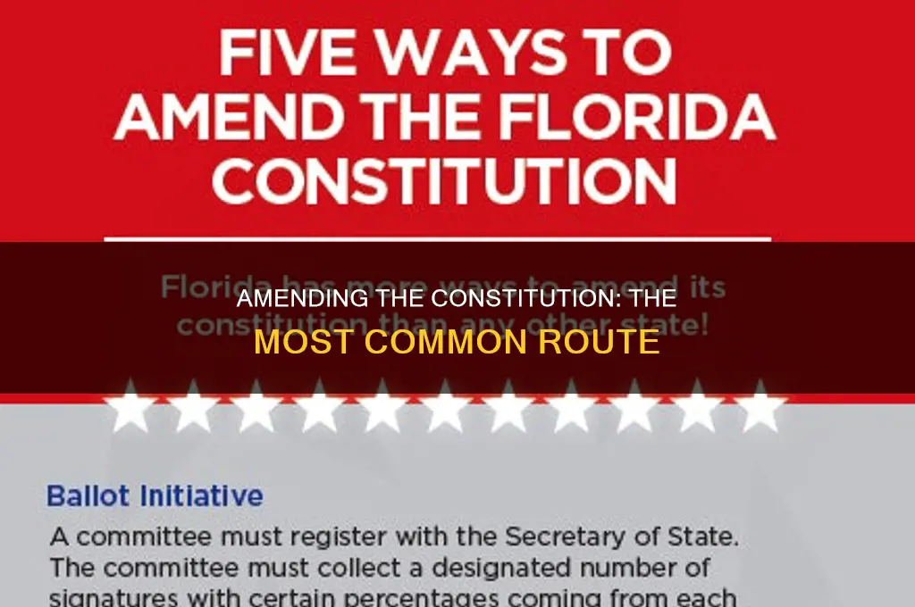 what is the most common way to amend the constitution
