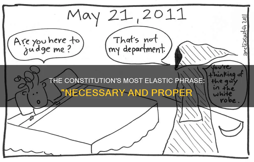what is the most elastic phrase in the constitution