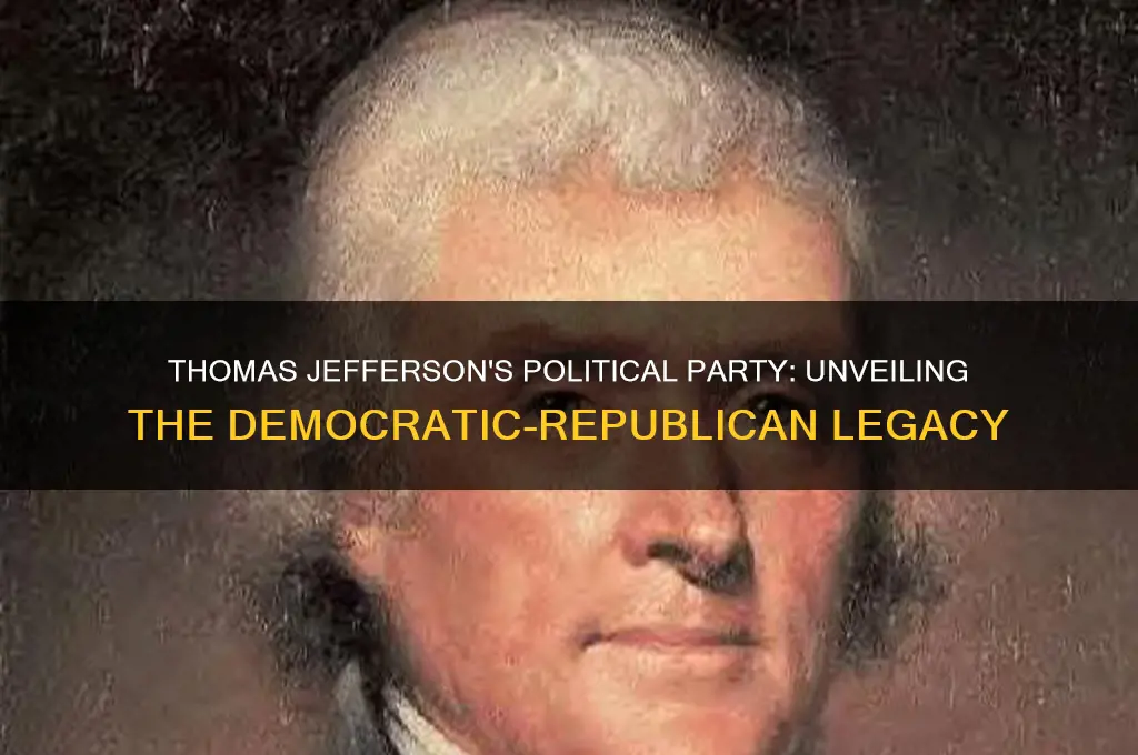 what is the name of thaomas jeffersons political party