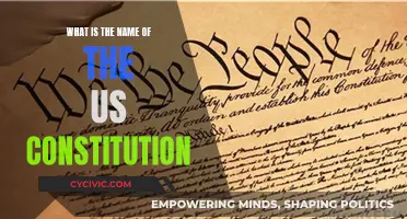 The US Constitution: A Founding Document's Name and Legacy