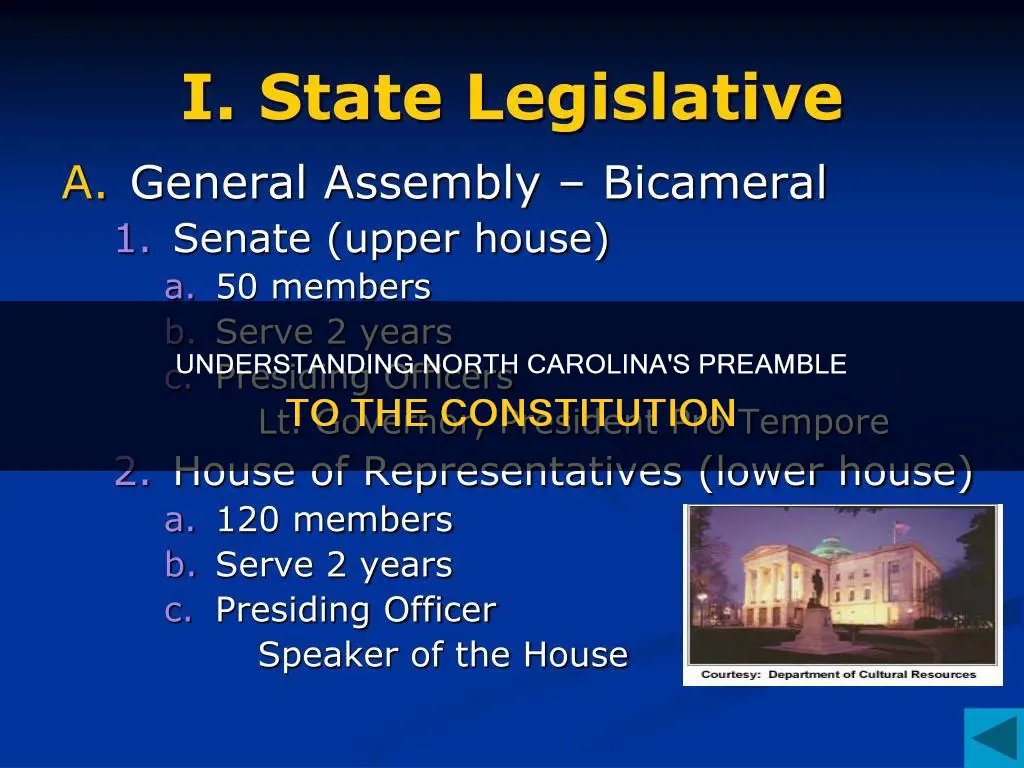 what is the nc preamble to the constitution