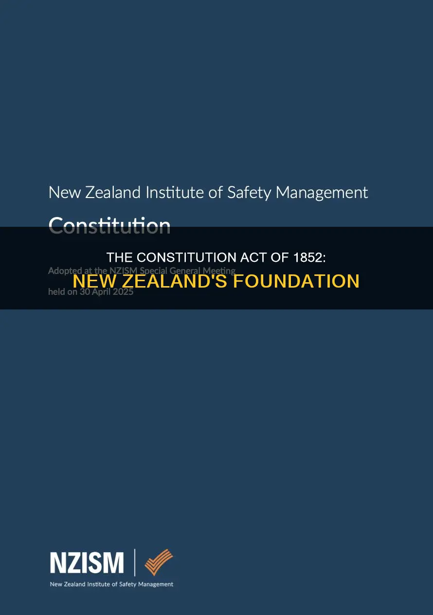 what is the new zealand constitution act 1852