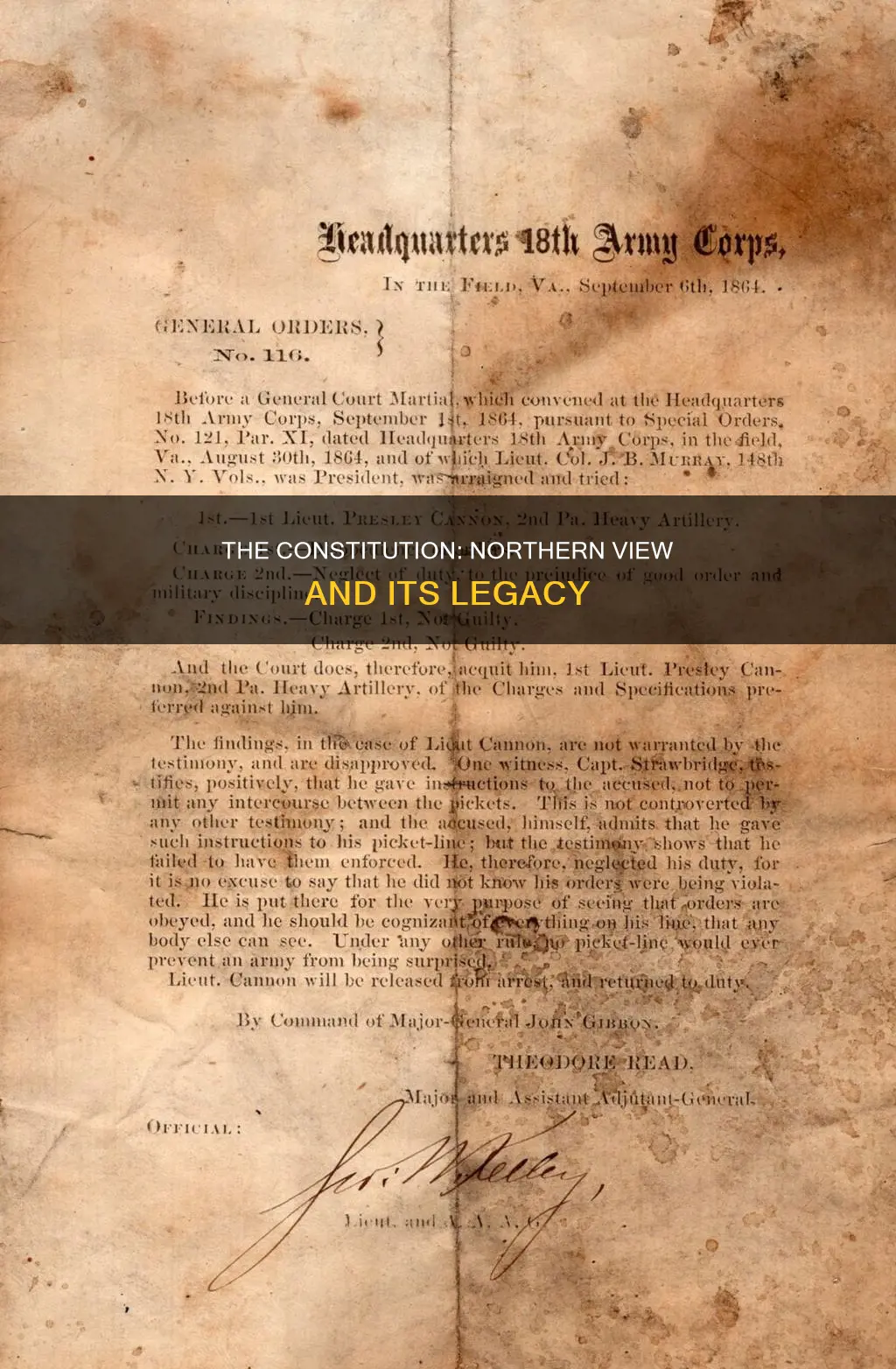 what is the northern view of the constitution