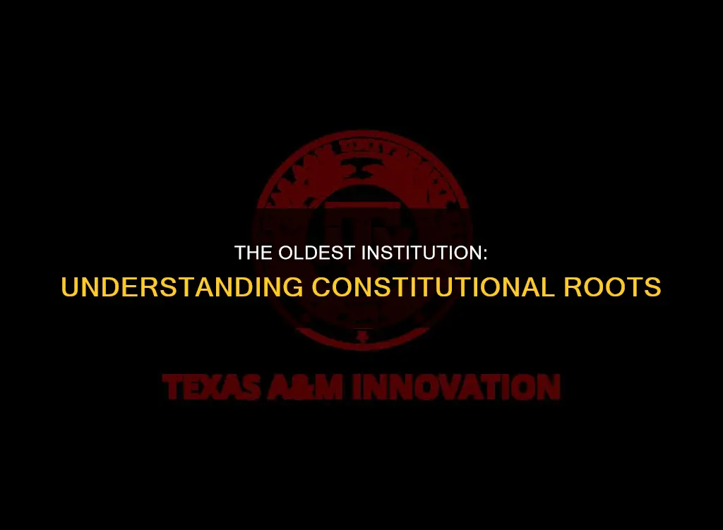 what is the oldest institution known to the constitution