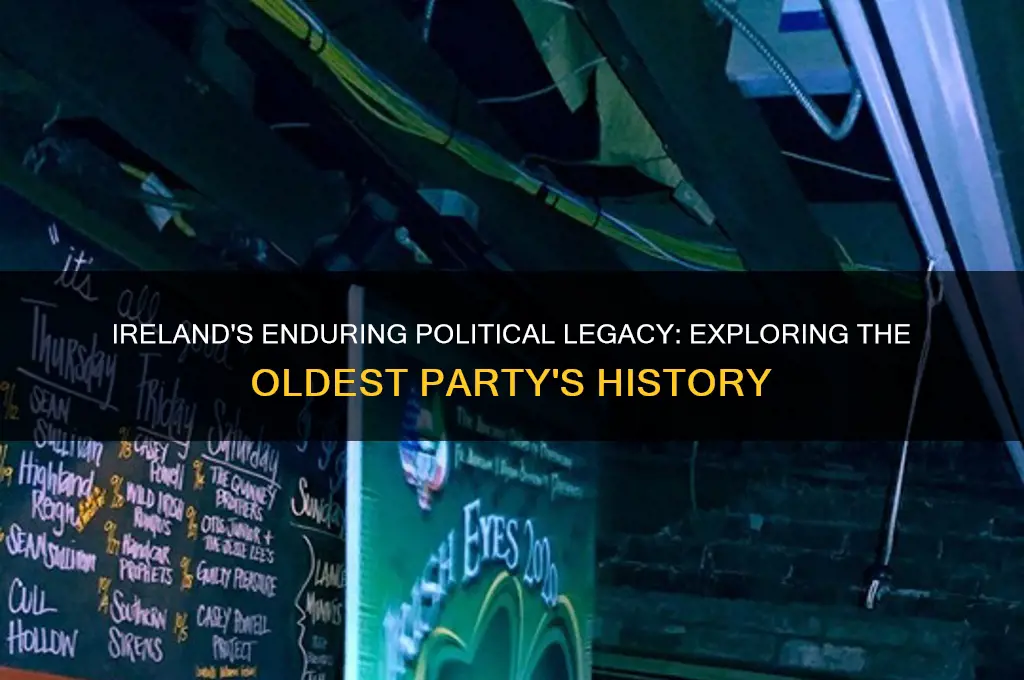 what is the oldest political party in ireland