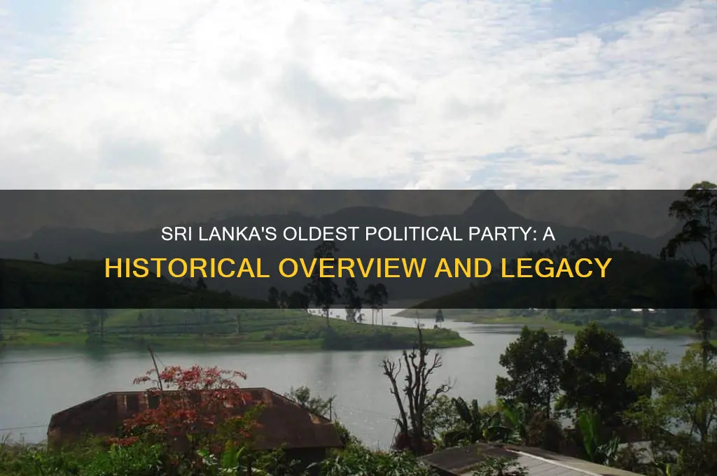 what is the oldest political party in sri lanka