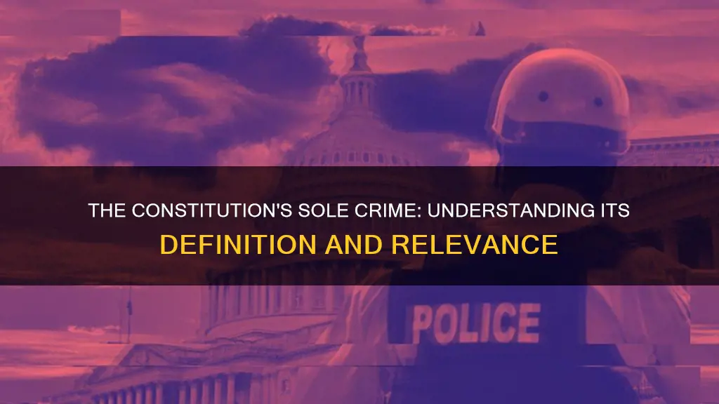 what is the only crime defined in the constitution