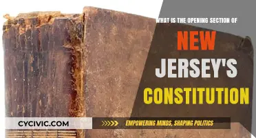 The Foundation of New Jersey's Constitution