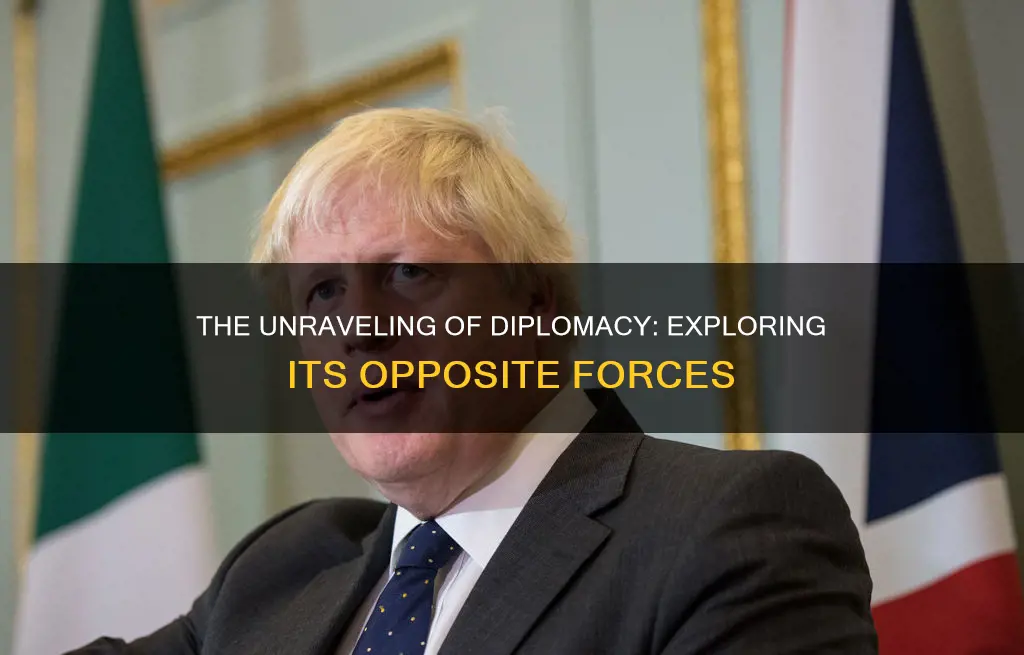 what is the opposite of diplomacy