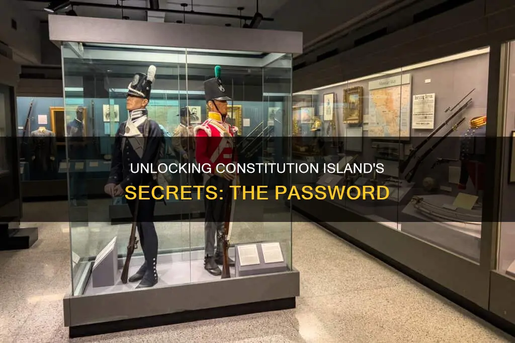 what is the password for constitution island audio