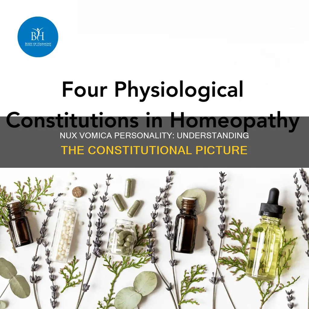what is the picture of a nux vomica person constitutionally