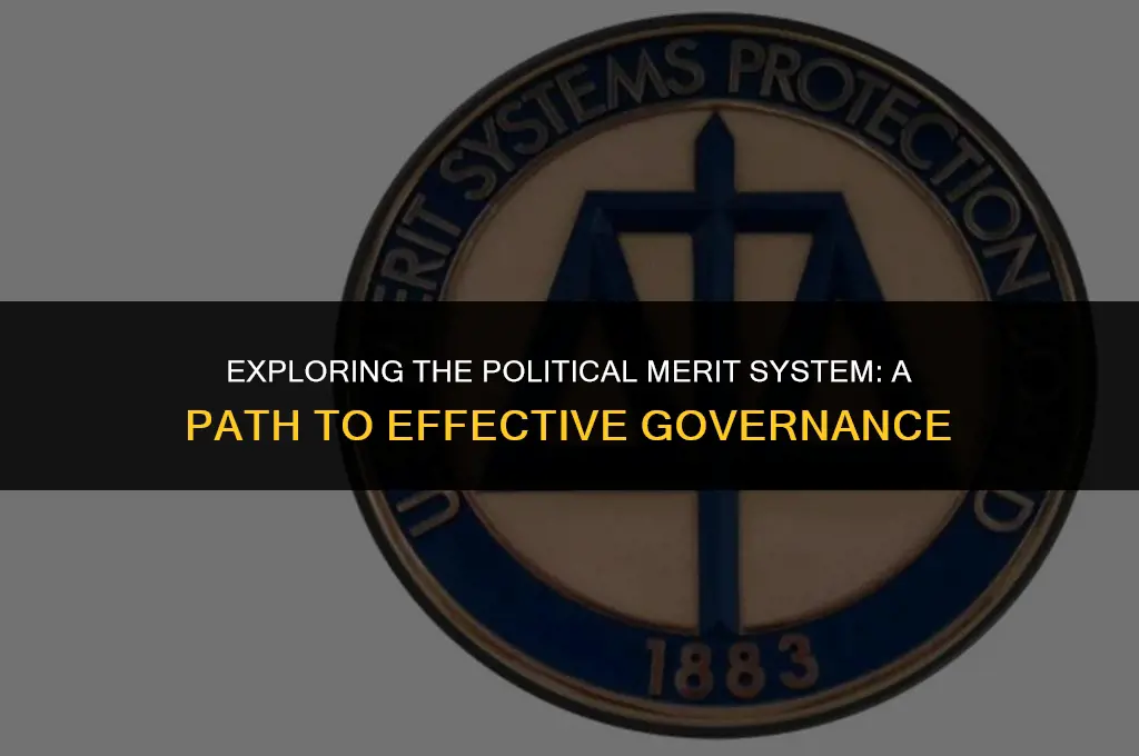 what is the political merit system