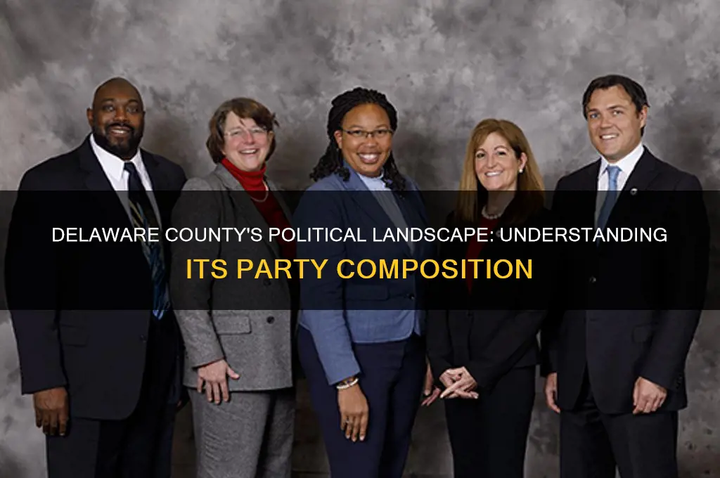 what is the political party make up of delaware county