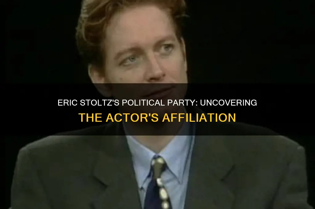 what is the political party of actor eric stoltz