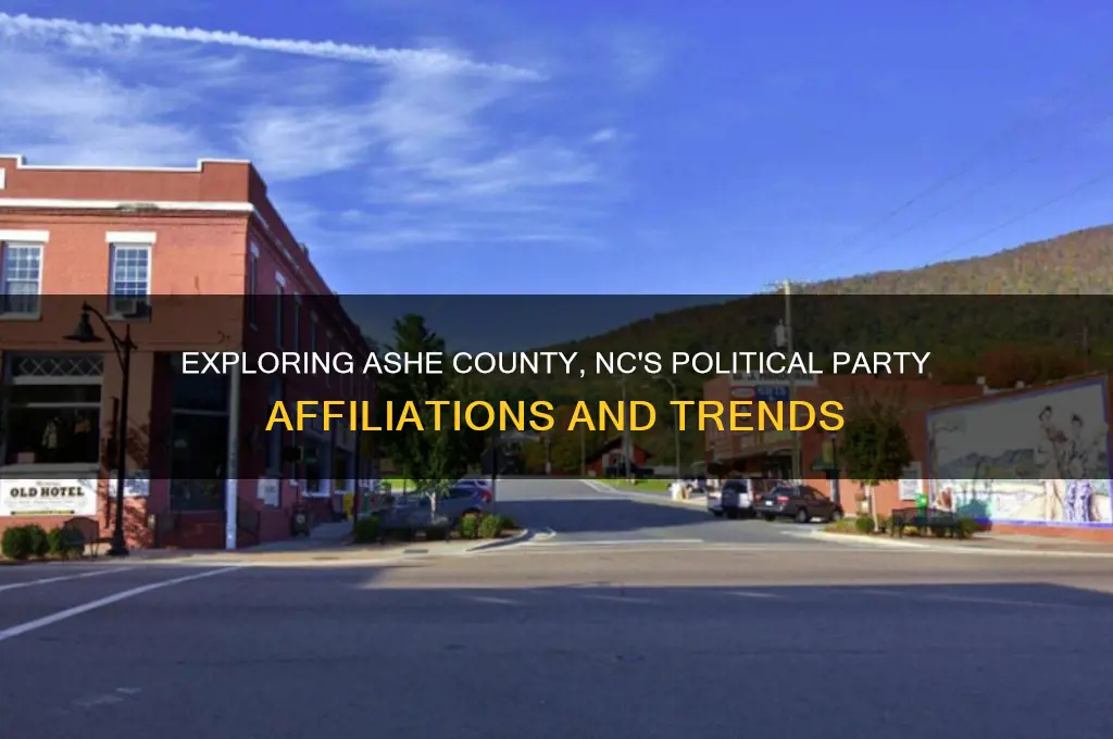 what is the political party of ashe county nc