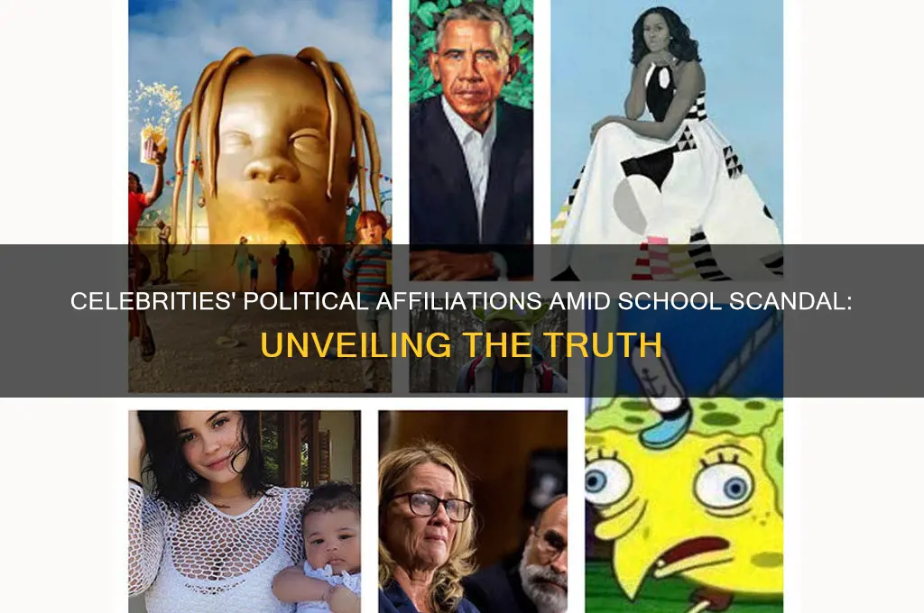 what is the political party of celebrities in school scandal