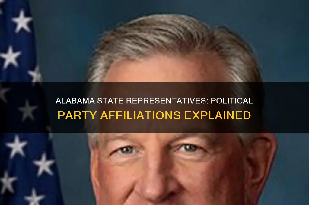 what is the political party of each alabama state representative