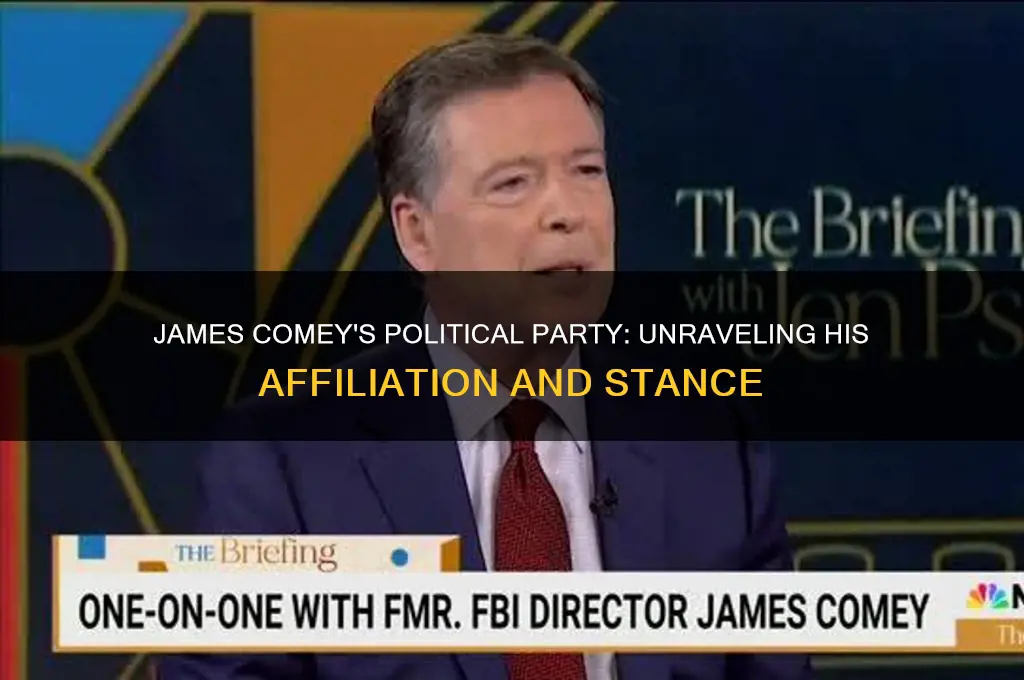 what is the political party of james comey