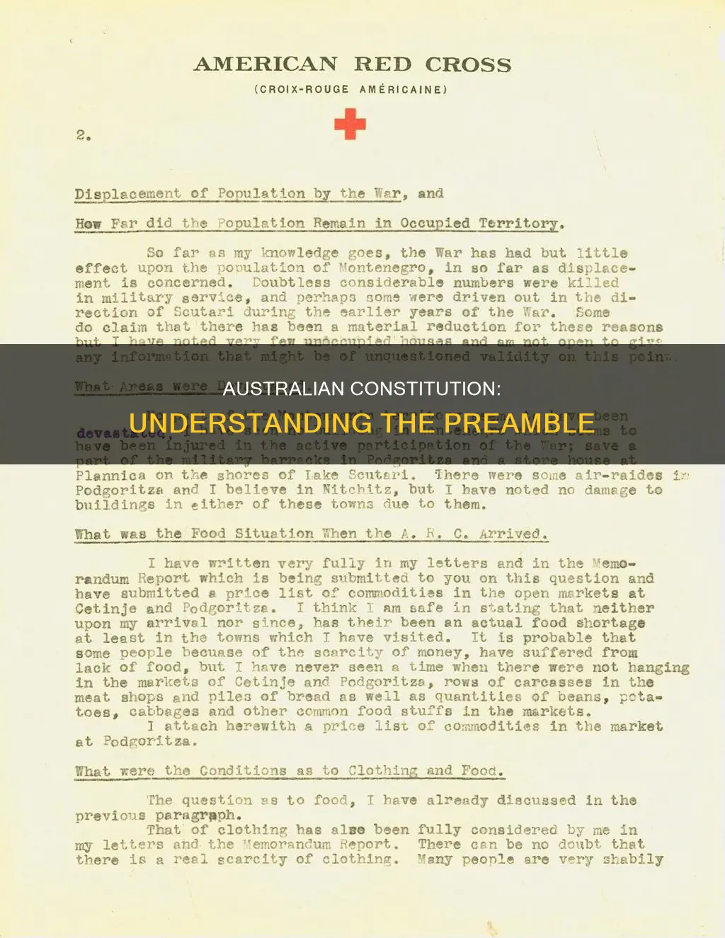 what is the preamble of the australian constitution