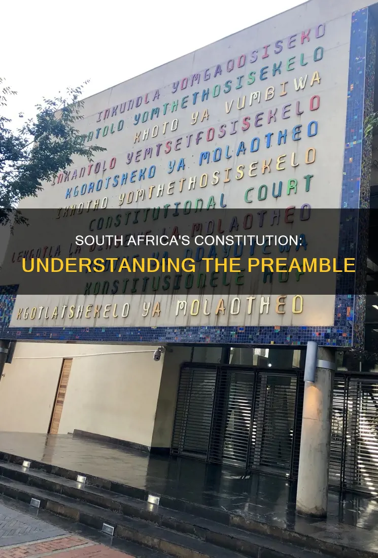 what is the preamble of the constitution of south africa