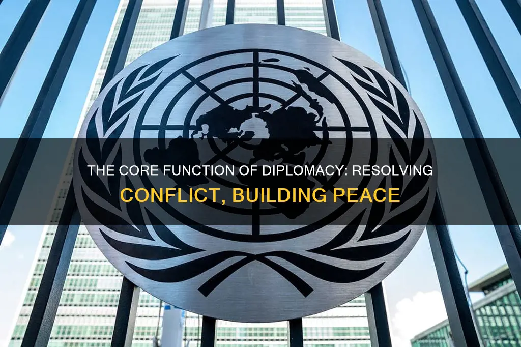 what is the primary purpise of diplomacy