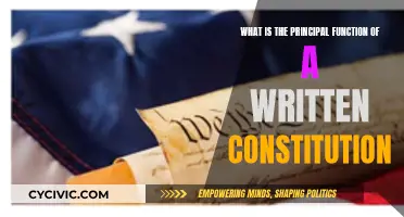 The Written Constitution's Core Function: Law and Order