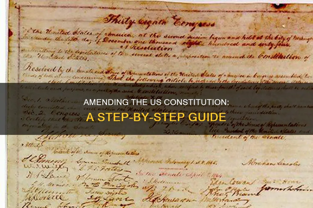 what is the process for amending the us constitution