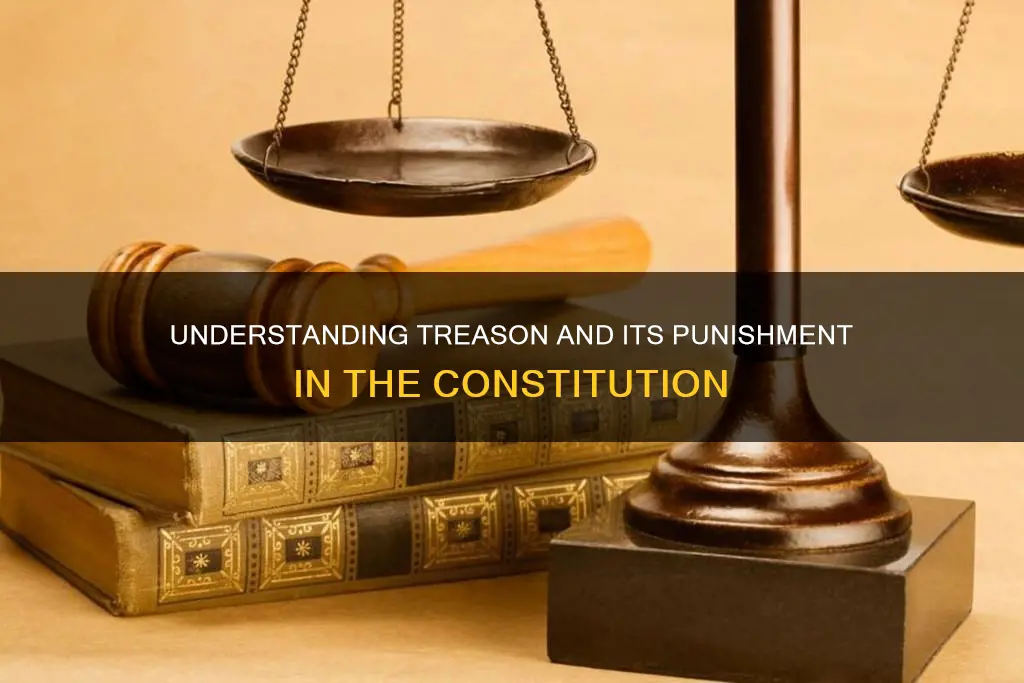 what is the punishment for treason according to the constitution