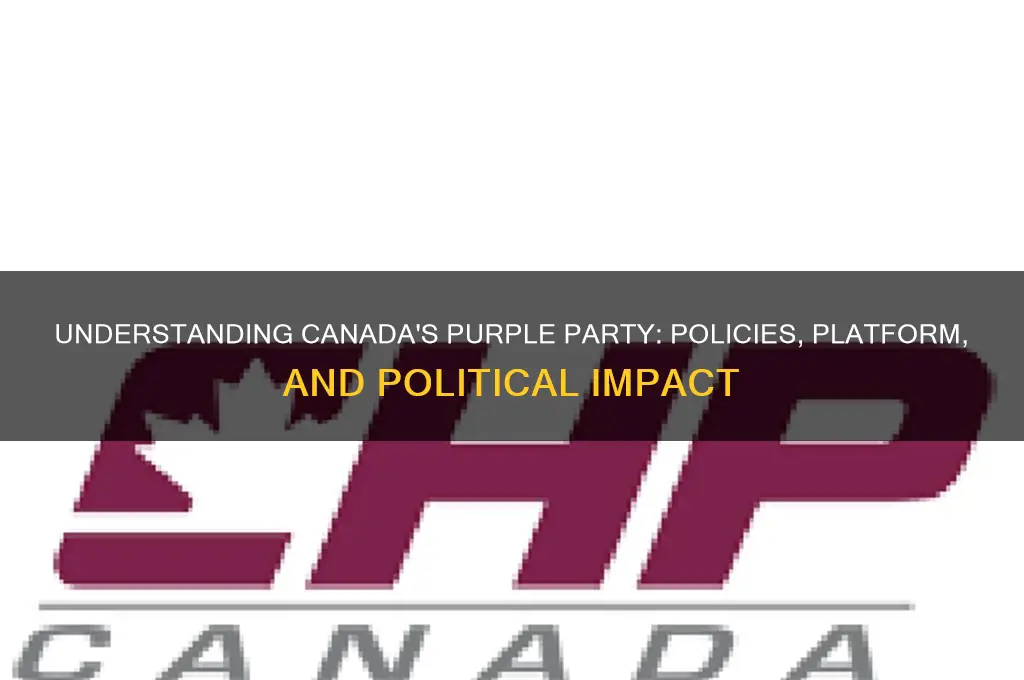 what is the purple political party canada