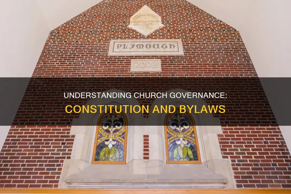 what is the purpose of a church constitution and bylaws