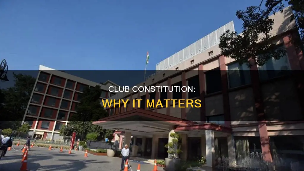 what is the purpose of a club constitution