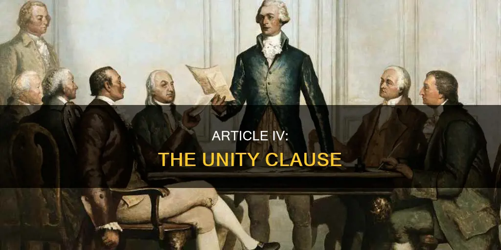 what is the purpose of acrticle iv in the constitution