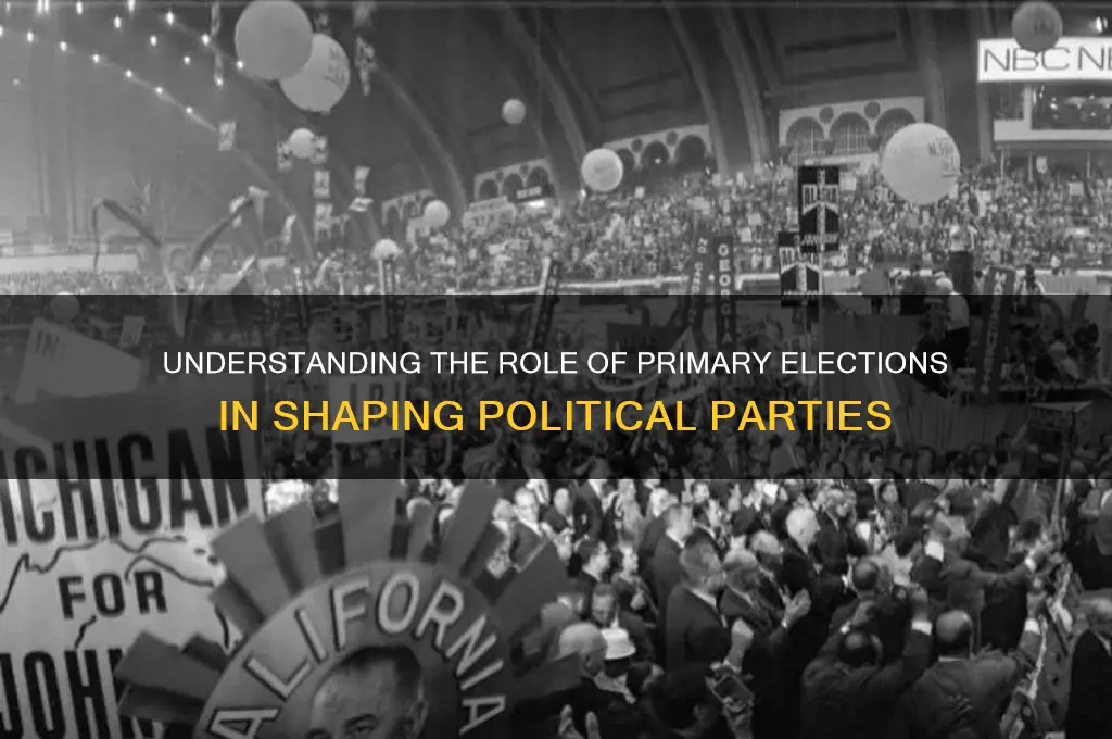 what is the purpose of political party primary elections