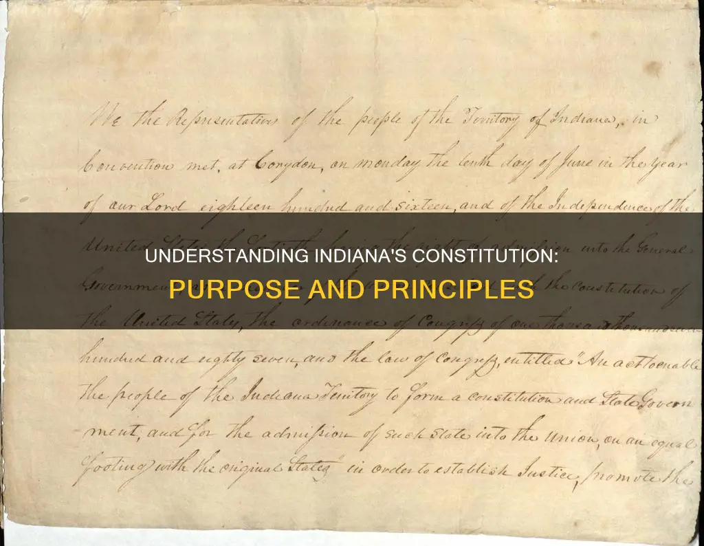 what is the purpose of the indiana constitution